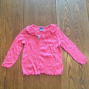 Old Navy Pink Pointelle Knit Top